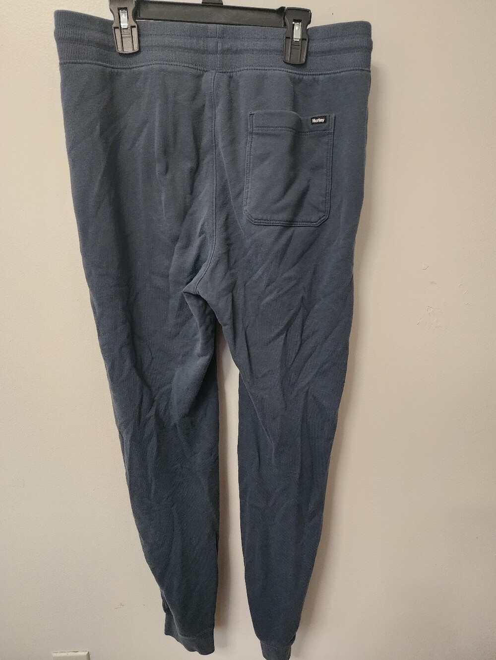 Men's Hurley Navy Drawstring Jogger Pants - Picture 2 of 3